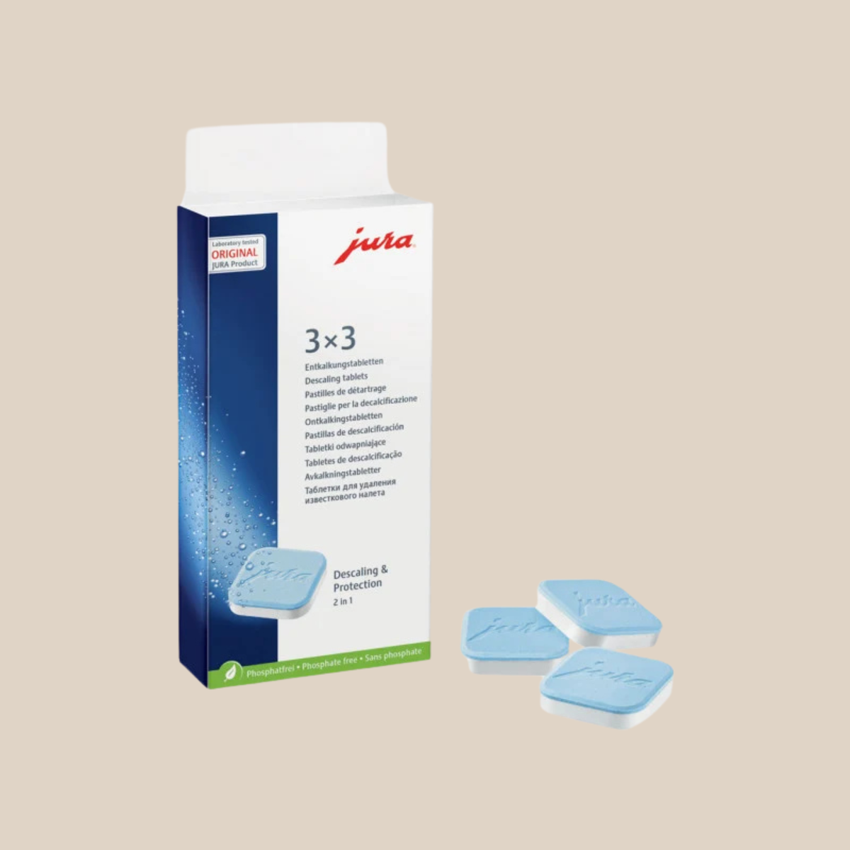 JURA · PASTILLES DÉTARTRAGE X9