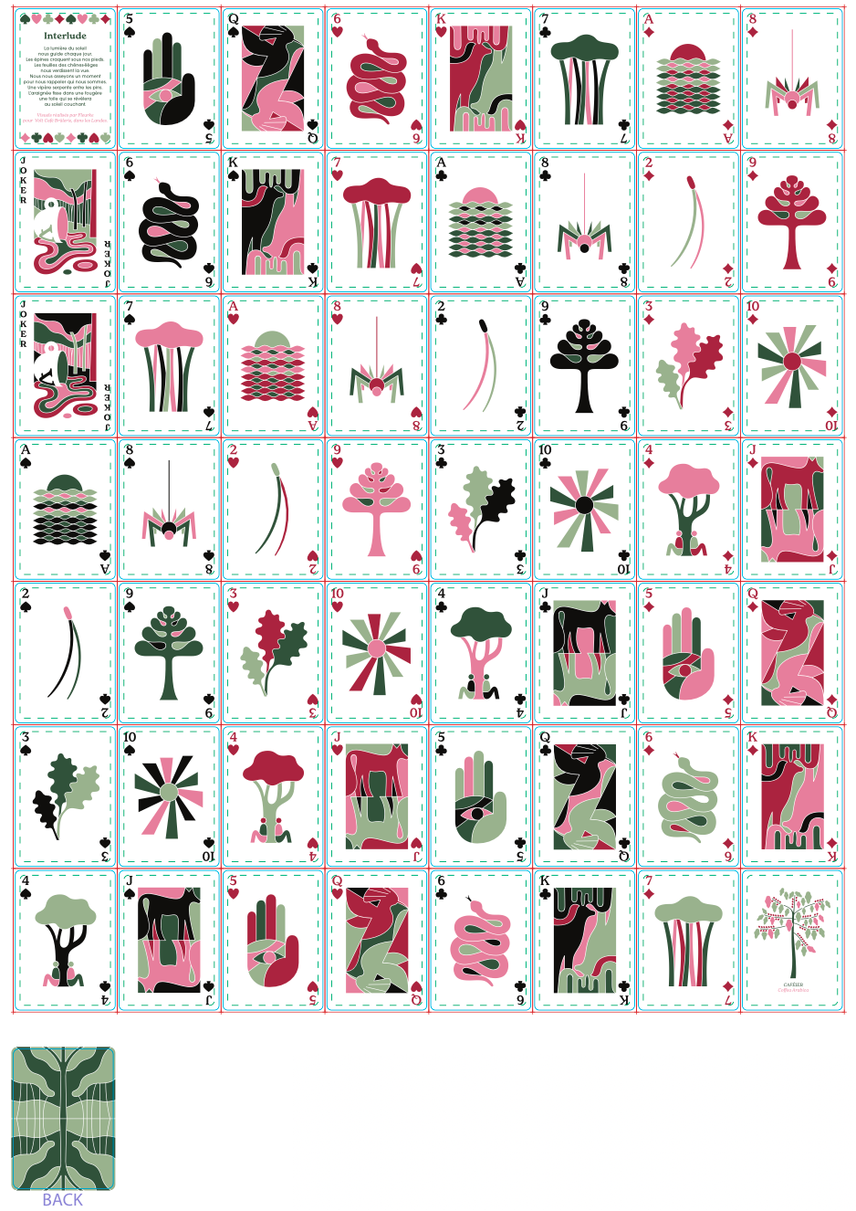 Jeu de 54 cartes VOLT x FLEURKE